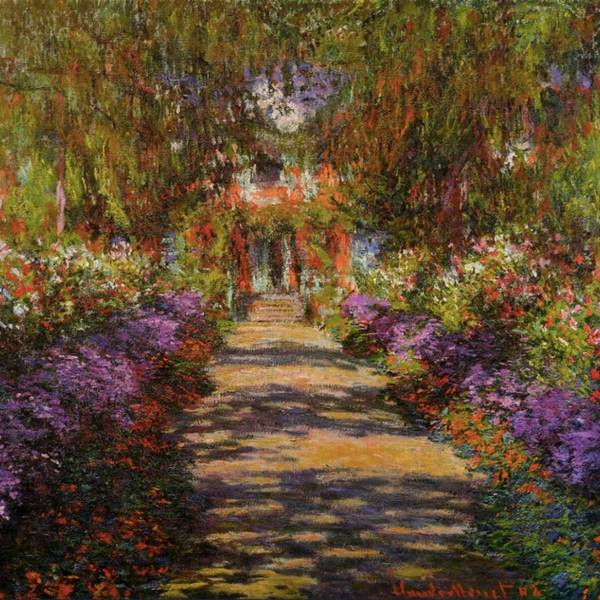 Pathway in Monet's Garden In Giverny  - Subjektiv.art