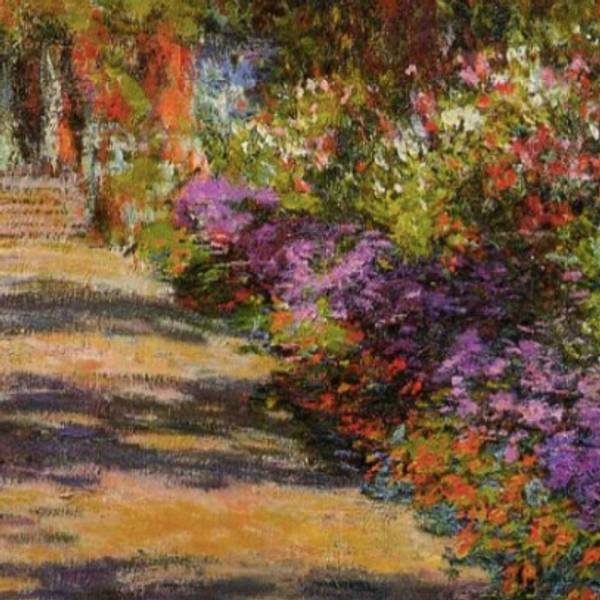 Pathway in Monet's Garden In Giverny Expressive and gestural Painting Claude Monet - Subjektiv.art