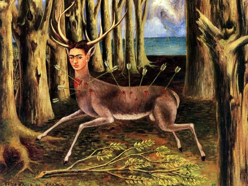 The Little Deer Artificial Painting Ivanka Nechyporuk - Subjektiv.art