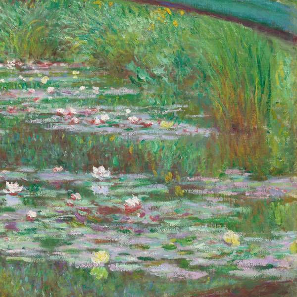 The Japanese Footbridge Expressive and gestural Painting Claude Monet - Subjektiv.art