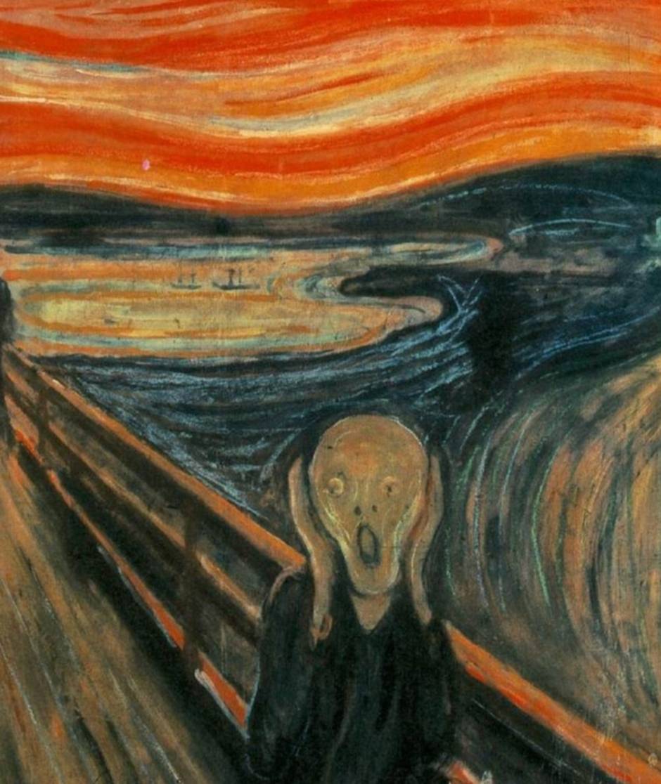 The Scream Expressive and gestural Painting Edvard Munk - Subjektiv.art