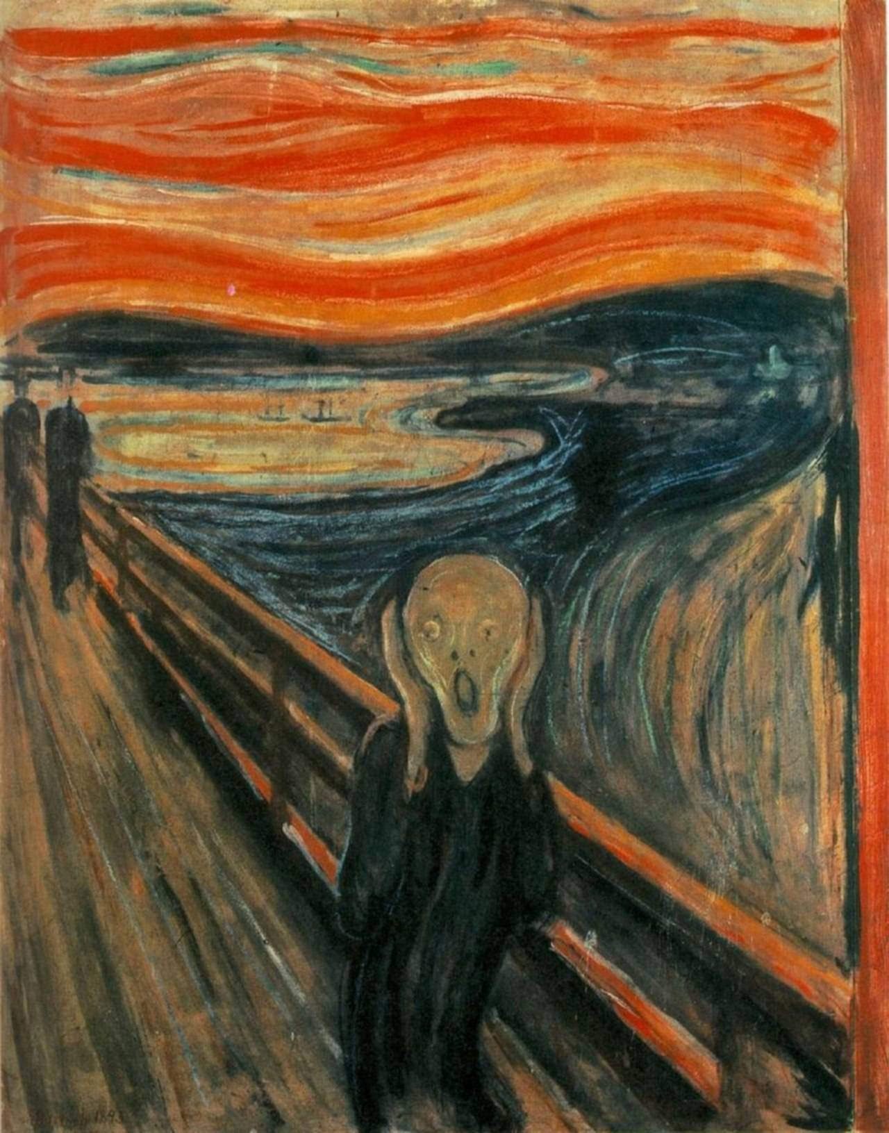 The Scream Expressive and gestural Painting Edvard Munk - Subjektiv.art